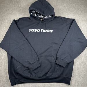 Toyo Tires Black Hoodie Mens 2X Black Racing Hoodie Shirt Hooded Sweatshirt